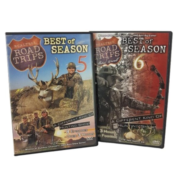 Lot of 2 Hunting DVDs Realtree Road Trips Best of Season 5 & 6 - Picture 1 of 4